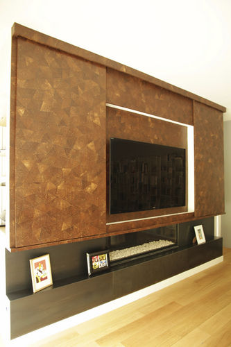 現代風テレビ用壁面ユニット - FRM CON HIFI - MATAHATI - 木製