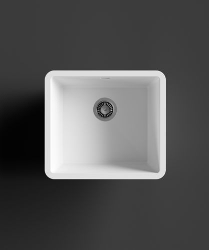 1槽流し台 - RCS454 - HI-MACS® - 水切りなし / Hi-macs® 製 / 個体表面
