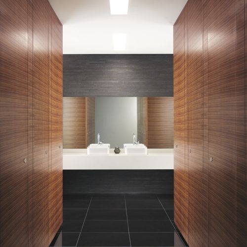 ラミネートトイレ用キュ－ビクル - INFINITE - Venesta - ステンレススチール製 / アルマイト処理されたアルミ製 / トイレ用