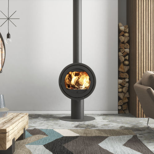薪ストーブ - Dik Geurts - Odin Front, Base - DRU - 8 kW / 4 kW / 脚付き