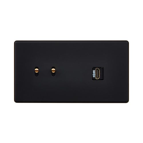 HDMI（高精細度マルチメディアインターフェース）コンセント - Hitera - MOD ELEC - 壁取り付け式 / はめ込み式 / 木製