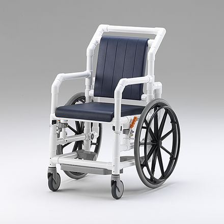 プラスチック製医療用アームチェア - DR 100 MRT - RCN Medizin- und Rehatechnik - キャスター付き / レッグレスト付き / 手動式