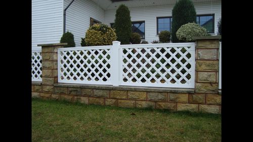 庭用フェンス - PERGOLA GRID SKEW FENCE - Top Fence - PVC / 伝統的