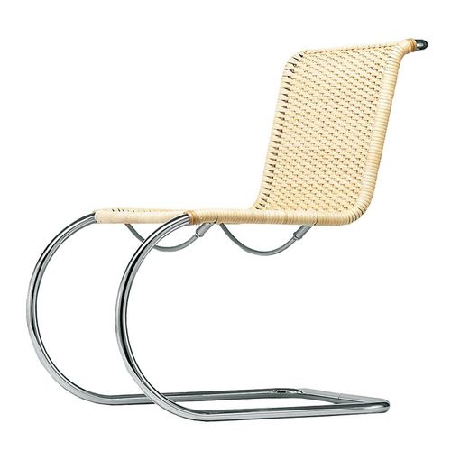 Bauhaus 作チェア - S 533 N - THONET/トーネット - 屋内用 / 革製 / 柳製
