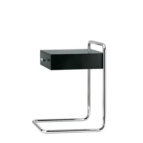 現代風ベッドサイドテーブル - B 117 - THONET/トーネット - 漆木材 / スチール脚 / 長方形