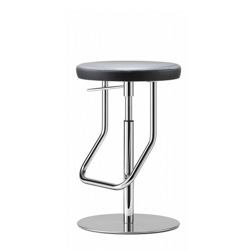 現代風バー用腰掛け - S 123  - THONET - ステンレススチール脚 / スチール脚 / 布張り