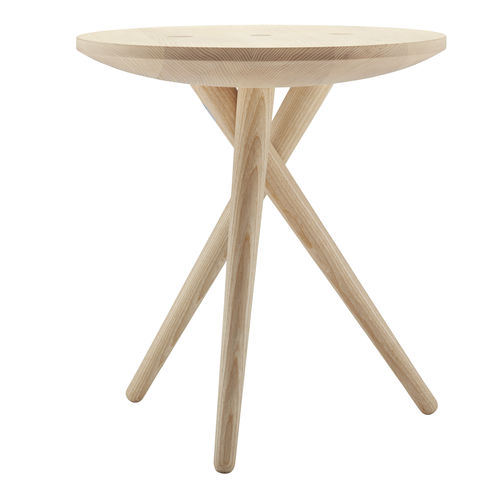 現代風サイドテーブル - 1025 - THONET/トーネット - オーク材 / 無垢木材製脚 / 円形