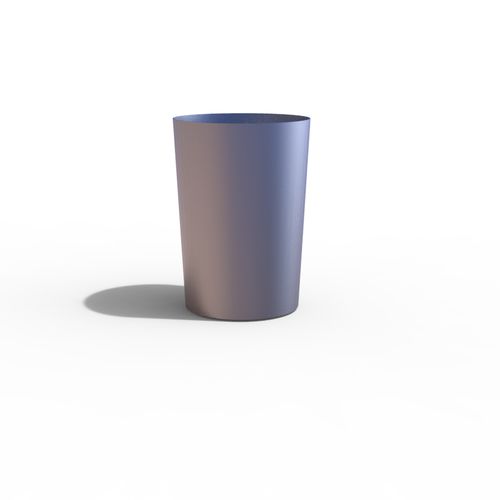 スチール製プランター - LUGARCOMUM: STEEL PLANTER L - A Amop Synergies - 円形 / 現代風 / 公共スぺース用