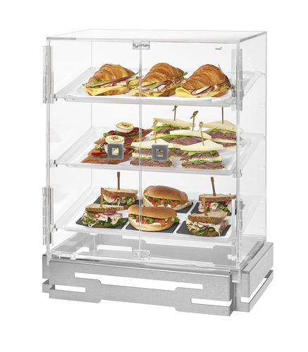 カウンタートップ上展示ケース - BD129 - Rosseto Serving Solutions - 現代風 / ガラス製 / 業務用
