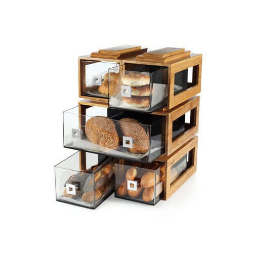 パン用展示用ラック - BAKERY BUILDING BLOCKS : BD105 - Rosseto Serving Solutions - カウンタートップ上 / 竹製 / パティスリー用