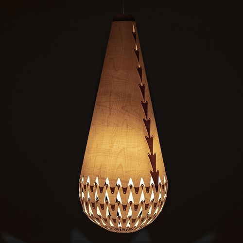 ペンダントランプ - BASKET OF LIGHT - David Trubridge Design - カバノキ材製 / 合板 / 現代風
