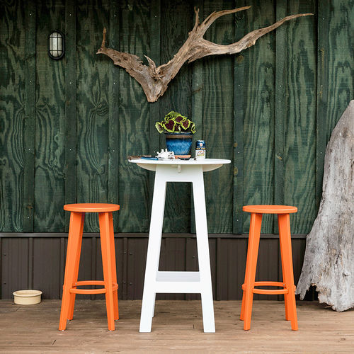 現代風バーテーブル - FRESH AIR BAR TABLE - Loll Designs - ポリエチレン製高密度PEHD / 円形 / 100% リサイクル可能