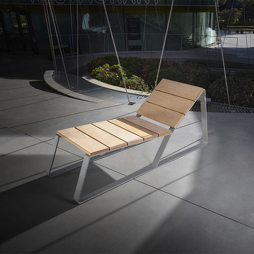 現代風サマーベッド - KAISEKI - CYRIA | Mobilier Urbain - 木製 / 熱漆塗りスチール / ビーチ