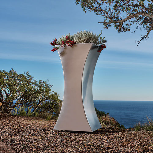 ステンレス製プランター - MISS FLOWER 1 - CYRIA | Mobilier Urbain - コールテン鋼製 / 熱漆塗りスチール / 高耐久性