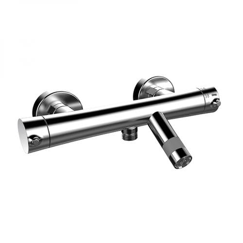 シャワー用ダブルハンドル混合水栓 - 47230470 - GRB MIXERS - 壁取り付け式 / サーモスタット / クロムメッキ金属
