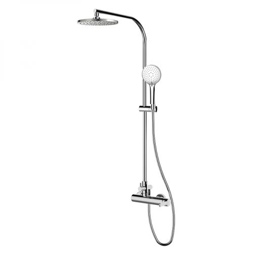 壁取り付け式シャワーセット - 941900 - GRB MIXERS - 現代風 / ハンドシャワー付き / 固定柱シャワーヘッド