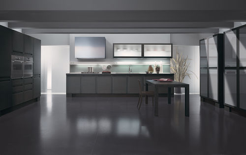 現代風キッチン - MILANO - Biefbi Cucine - 突板 / 無垢材 / 一体型取っ手付き