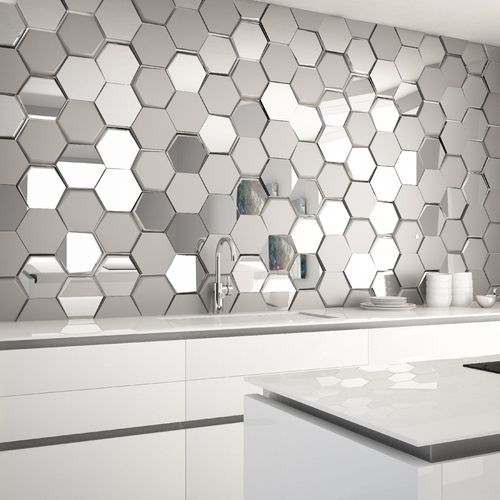 セラミック製タイル - COSMOS SILVER - INTHETILE - 金属化 / 屋内用 / 壁面