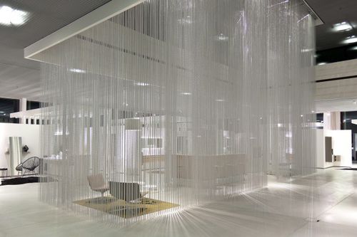 金属製スペースの区切り - RAINY CEILING - KriskaDECOR - 吊り下げ式