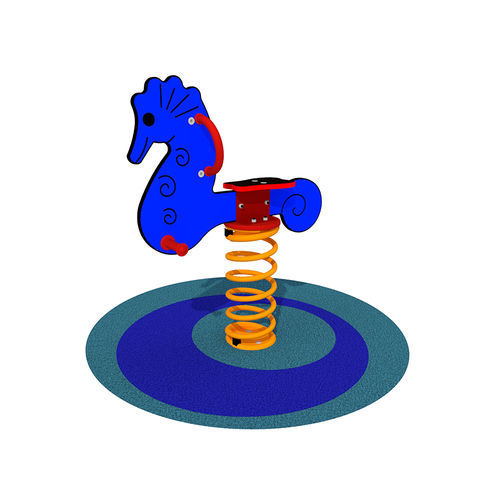 スチール製スプリング遊具 - Seahorse  - Dimo Group Srl - 電気亜鉛メッキ鋼製 / 動物 / 1人用