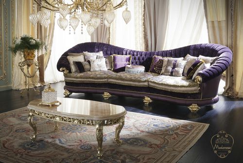 クラシックソファー - 15411 - Modenese Luxury Interiors - 布製 / 手作り / 紫