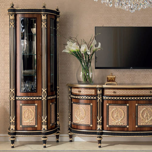 伝統的展示ケース - 14110-14111 - Modenese Luxury Interiors - 木製 / ガラス製 / 内蔵型ロック付