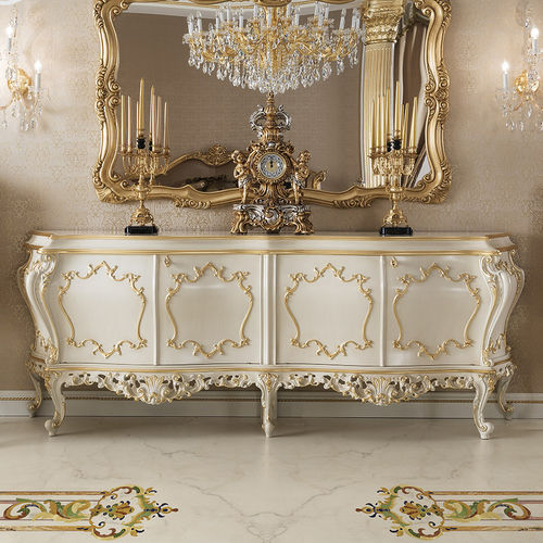 クラシックサイドボード - 15118 - Modenese Luxury Interiors - 無垢材 / ホテル用 / 白色