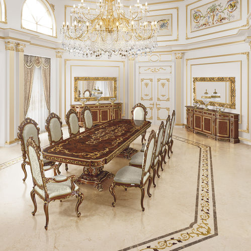 伝統的ダイニングテーブル - 16135 - Modenese Luxury Interiors - 木製 / 木製脚 / 長方形