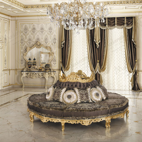 円形ソファー - 16402 - Modenese Luxury Interiors - 伝統的 / 布製 / 木製