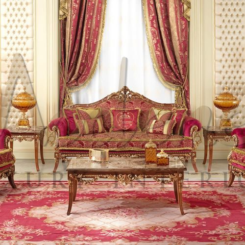 クラシックソファー - 15463 - Modenese Luxury Interiors - 布製 / 木製 / イタリア製