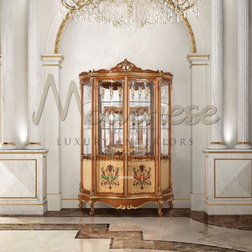 クラシック展示ケース - 15132 - Modenese Luxury Interiors - 脚上 / 木製 / ガラス製