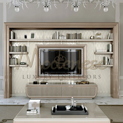 現代風本棚 - 20149 - Modenese Luxury Interiors - 木製 / 収納付き / ベージュ