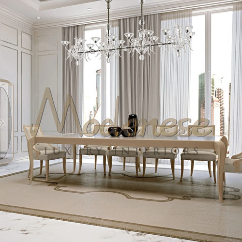 現代風ダイニングテーブル - 20109 - Modenese Luxury Interiors - ブナ材製 / 木製脚 / 長方形