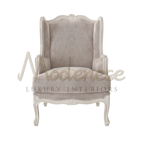 ネオクラシックアームチェア - 21405 - Modenese Luxury Interiors - 布製 / 木製 / 布張り