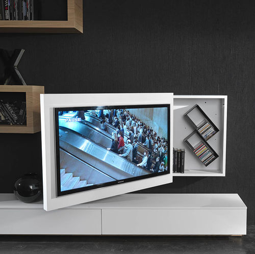 現代風壁掛けテレビホルダー - BOX  - Fimar Srl - 回転式 / 金属製 / 漆木材