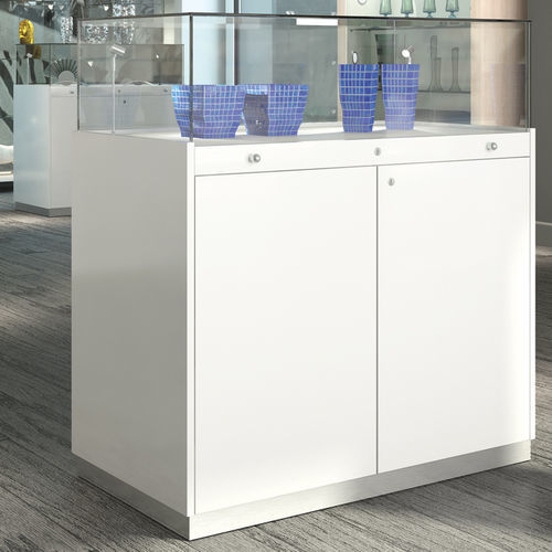 現代風展示ケース - Q/100L - Italvetrine - ガラス製 / 木製 / 照光式