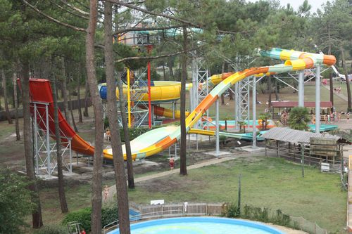 カーブ型滑り台 - RACER TWIN HYBRID - Polin Waterparks - ウォーターパーク用 / 管状