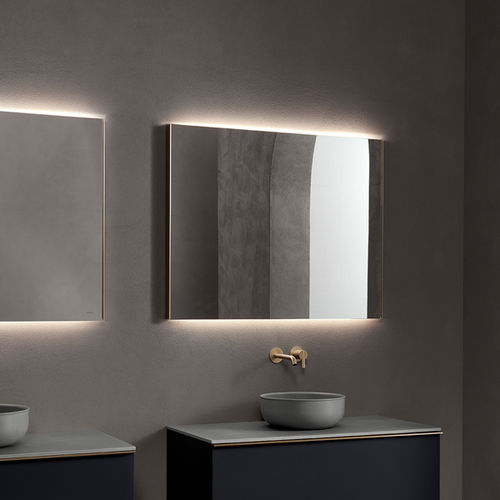 壁かけ式バスルーム用鏡 - ST339 - Inbani - 現代風 / 正方形 / 照明(LED)