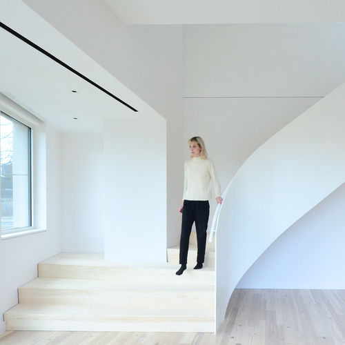 高級品階段 - BROOKLYN, NEW YORK - EeStairs - L字型 / 木製ステップ / 金属製