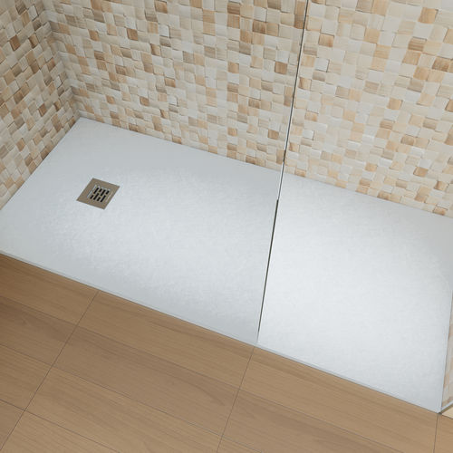 長方形シャワルームの床パネル - STONEBATH® - Securibath Solutions, S.L. - 床レベル / 超平ら / 樹脂製
