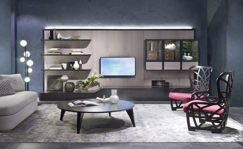 現代風テレビ用壁面ユニット - LB48A DESYO - CARPANELLI - 木製 / 金属製 / モジュール式