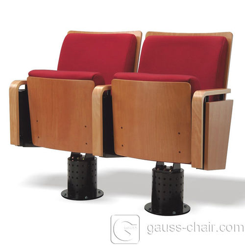 木製映画館用アームチェア - RVL-835-M - Gauss Furniture - スチール製 / 発泡体 / 劇場