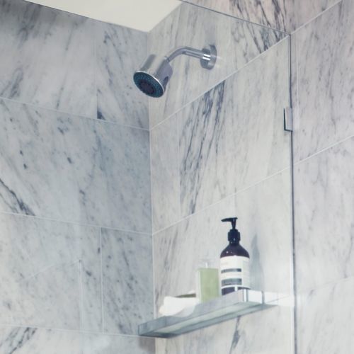 壁取り付け式シャワーヘッド - TE210 - Blu Bathworks - 円形