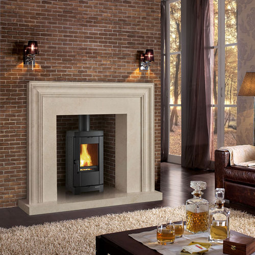 薪ストーブ - BRIGITTA - La Nordica-Extraflame - 5 kW...10 kW / 現代風 / 鋳鉄製