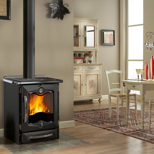 薪オーブン付きコンロ - CUCINOTTA - La Nordica-Extraflame - 黒色 / 鋳鉄製