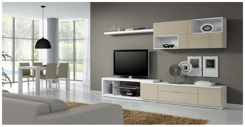 現代風テレビ用壁面ユニット - ELI 8903 - Baixmoduls - 木製