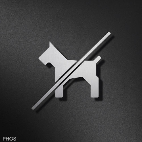壁取り付け式案内パネル - P6701  - PHOS Design GmbH - ステンレス製 / 屋内用