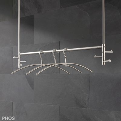 壁取り付け式コートかけ - T3DG - PHOS Design GmbH - 天井取付け式 / 現代風 / ガラス製