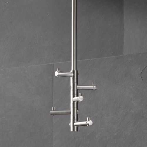 天井取付け式コートかけ - T5 - PHOS Design GmbH - 現代風 / ブラッシュステンレススチール / 業務用