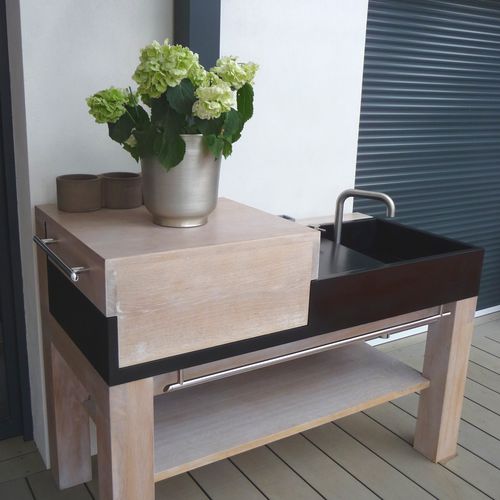 庭用ステンレス製流し - PLANCHA - BALIAN BETON Atelier